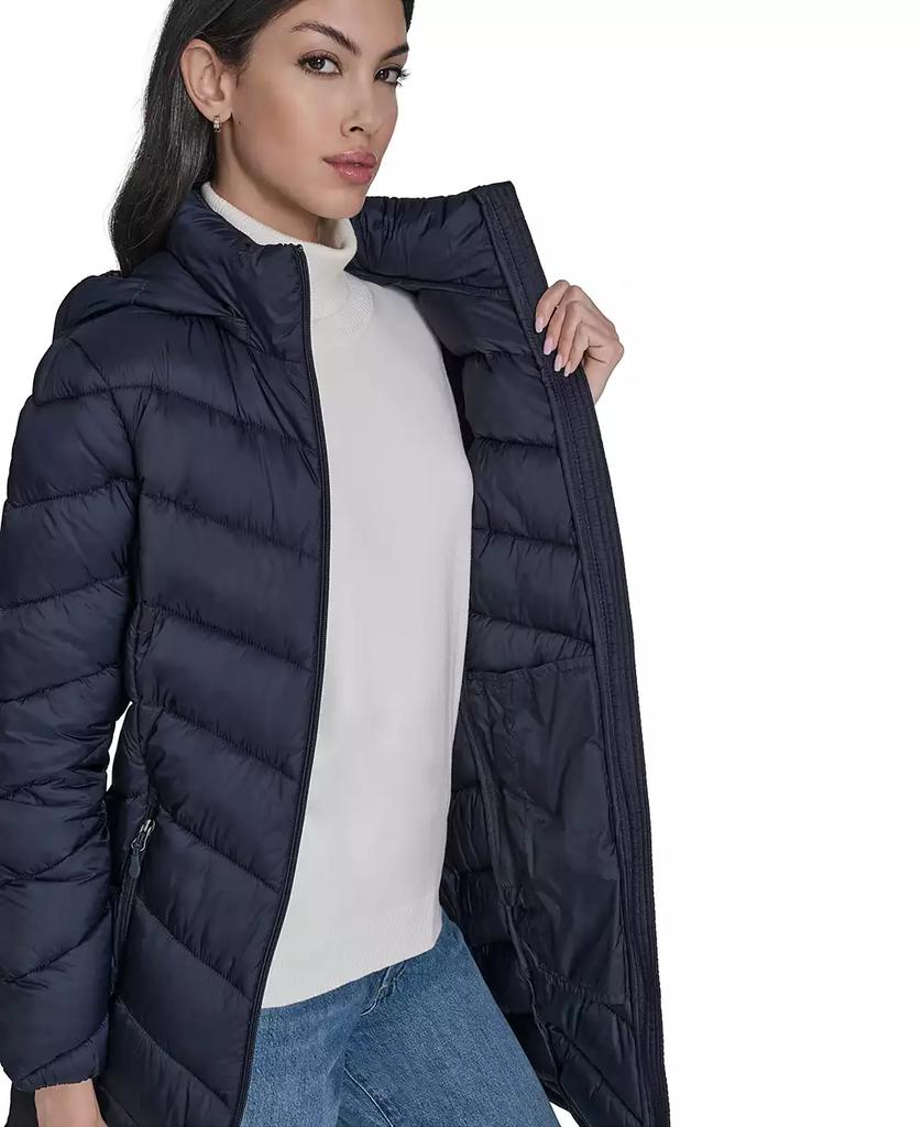 Women's Packable Hooded Puffer Coat, Created for Macy's - Luna BR wear co.