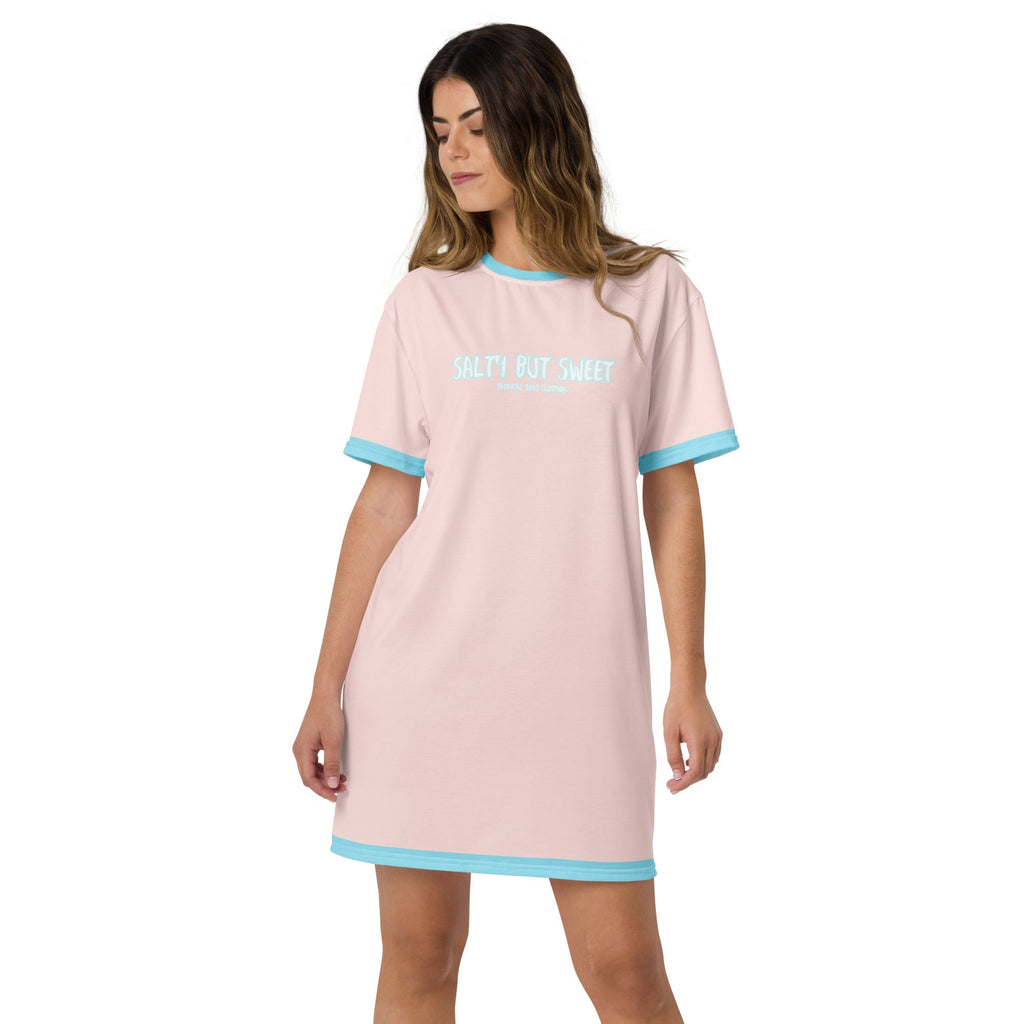 Women's Salty but Sweet T-shirt dress - Luna BR wear co.