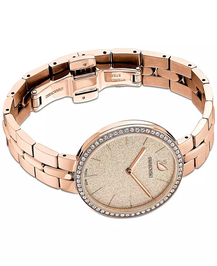 Women's Swiss Cosmopolitian Rose Gold-Tone Stainless Steel PVD Bracelet Watch 35mm - XIOR LUXE