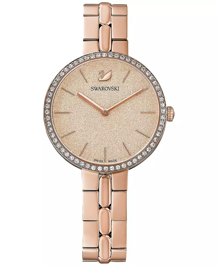 Women's Swiss Cosmopolitian Rose Gold-Tone Stainless Steel PVD Bracelet Watch 35mm - XIOR LUXE