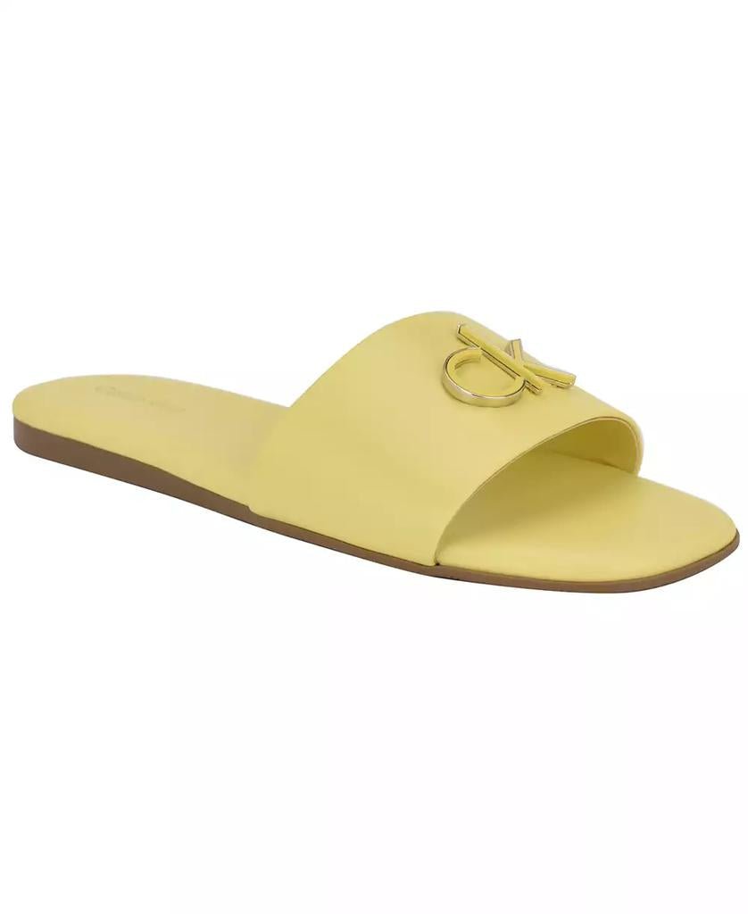 Women's Yancie Logo Flat Slide Sandals - Luna BR wear co.