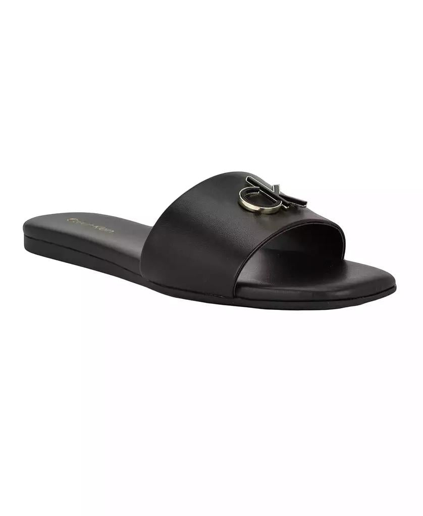 Women's Yancie Logo Flat Slide Sandals - Luna BR wear co.