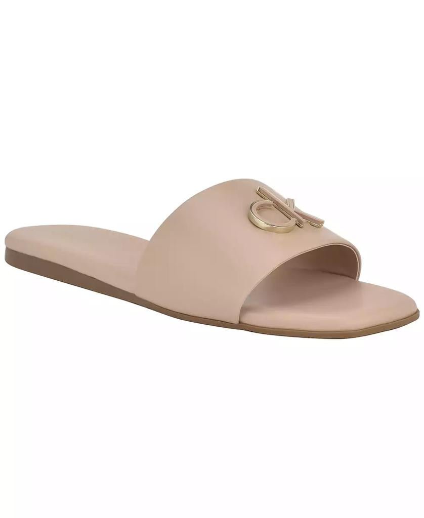 Women's Yancie Logo Flat Slide Sandals - Luna BR wear co.