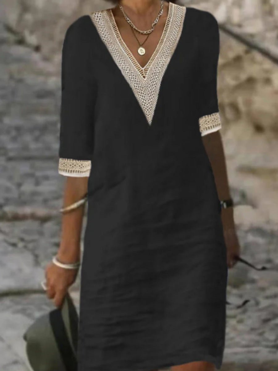 YZ1224 Women's Casual Loose Dress for Fall/Winter - Luna BR wear co.
