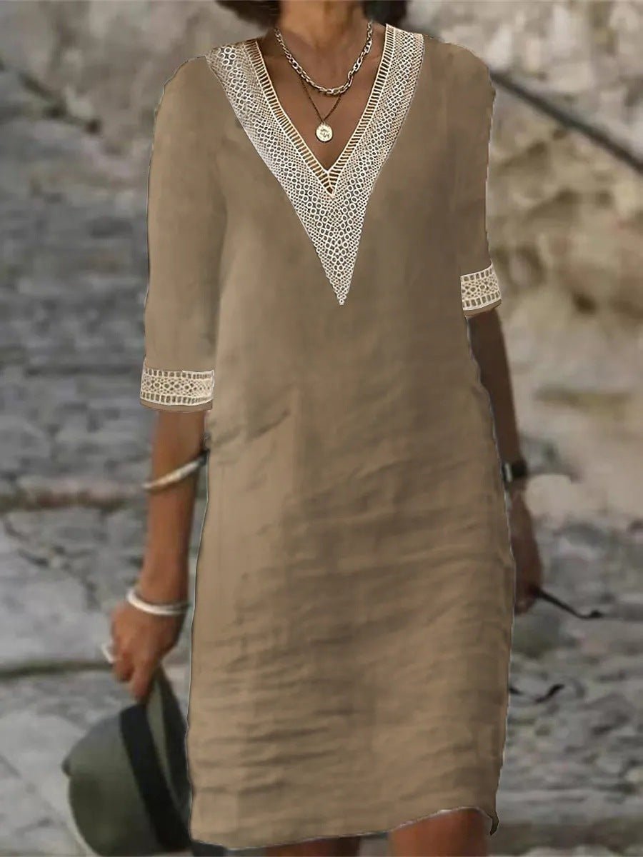 YZ1224 Women's Casual Loose Dress for Fall/Winter - Luna BR wear co.